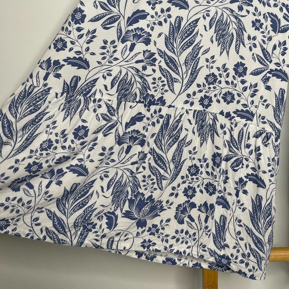 SOLD Tigerlily Blue Floral Print Cameli Jumpsuit Size 10 Wide Leg Sleeveless - Picture 10 of 13